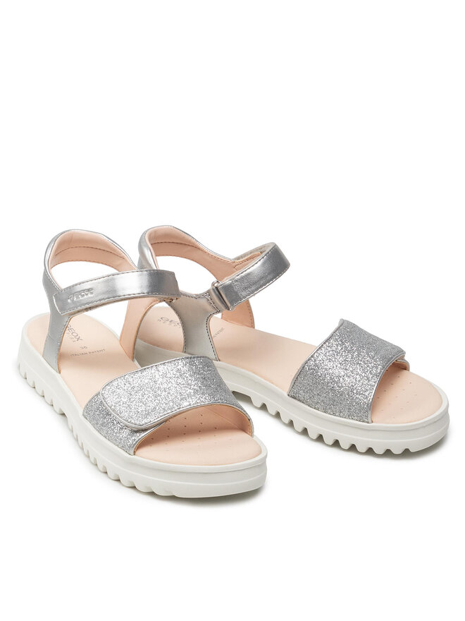 Geox Sandale Geox J S.Coraile G. B J256EB 0NFEW C1007 D Srebrna