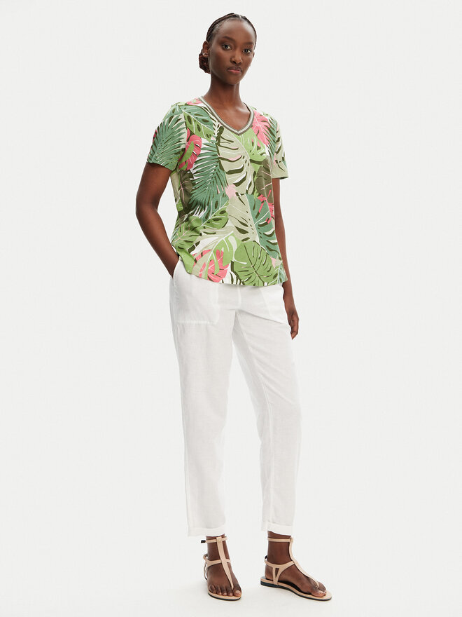 Olsen Olsen Camiseta 11105096 Verde Regular Fit