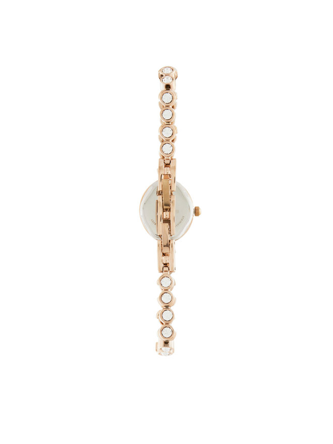 Sekonda Zestaw zegarek, łańcuszek i kolczyki Sekonda 49035 Różowe złoto