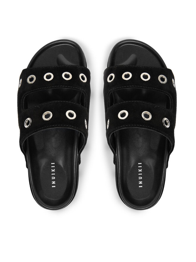 Inuikii Šľapky Inuikii Suede Studs 70103-153 Čierna