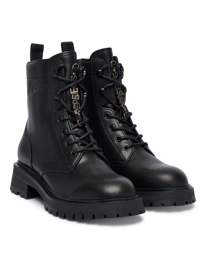 Pepe Jeans Schnürstiefeletten Pepe Jeans Stacy Play W PLS500022 Schwarz