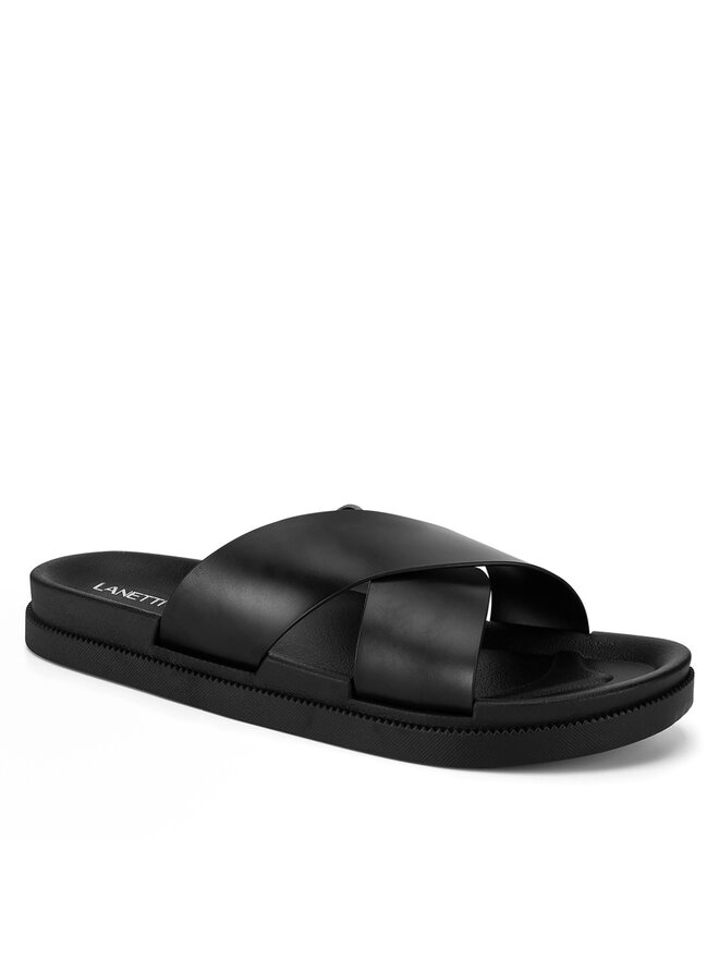 Lanetti Pantoletten Lanetti MYL-LANETTI-01 Schwarz