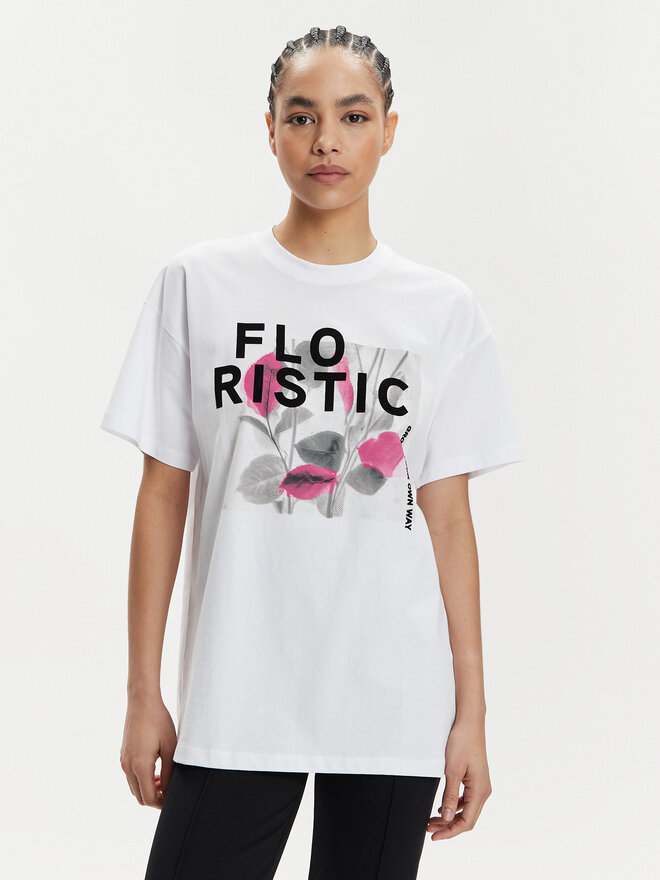 ONLY ONLY Camiseta Pixie 15316702 Blanco Regular Fit