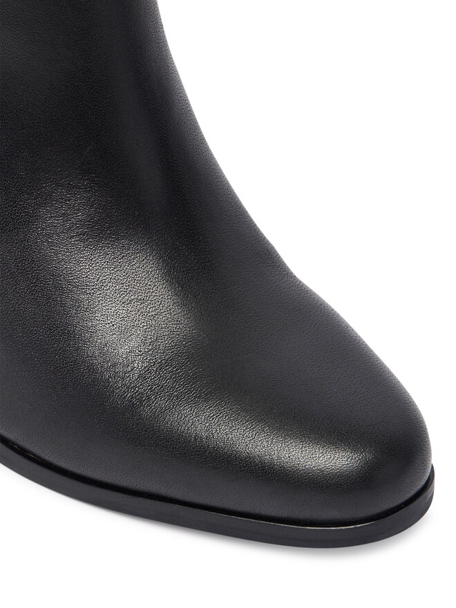 LAUREN RALPH LAUREN Stiefeletten LAUREN RALPH LAUREN Brooke II Calfskin Bootie Heel 802974475004 Schwarz