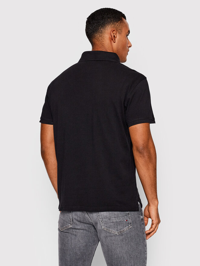 Trussardi Trussardi Polo marškinėliai Piquet 52T00597 Juoda Regular Fit