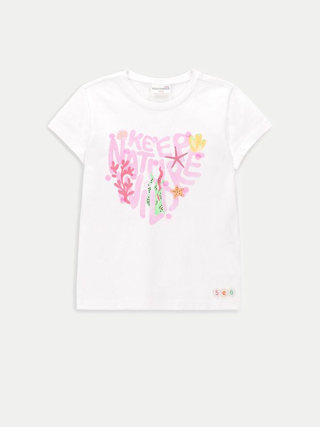 Coccodrillo Coccodrillo Camiseta WC4143203OWK Blanco Regular Fit