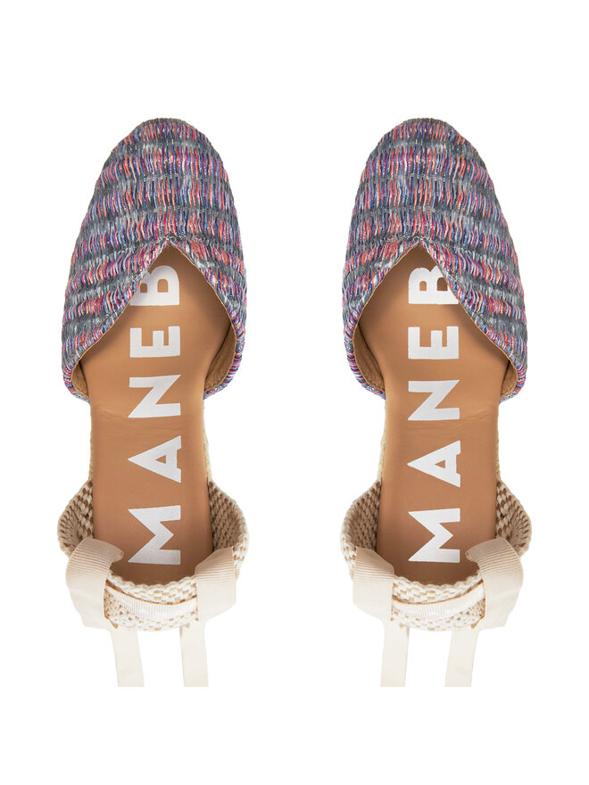 Manebi Еспадрили Manebi Acapulco Heart-Shaped Wedge Espadrilles G 0.6 WH Розов
