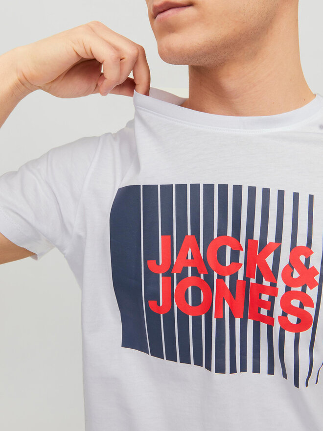Jack&Jones Jack&Jones Marškinėliai Corp 12233999 Balta Standard Fit