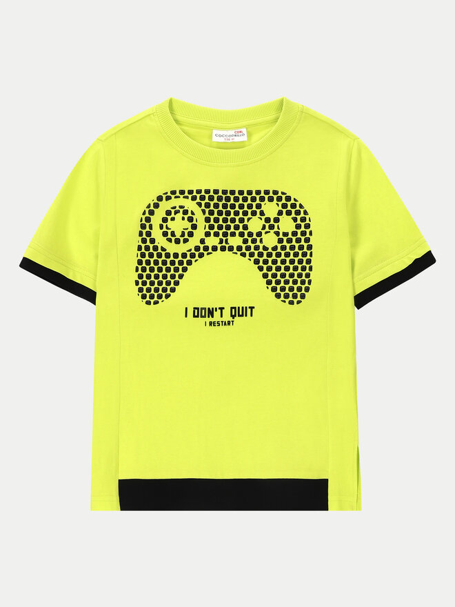 Coccodrillo Coccodrillo Camiseta WC4143201GBK Amarillo Regular Fit