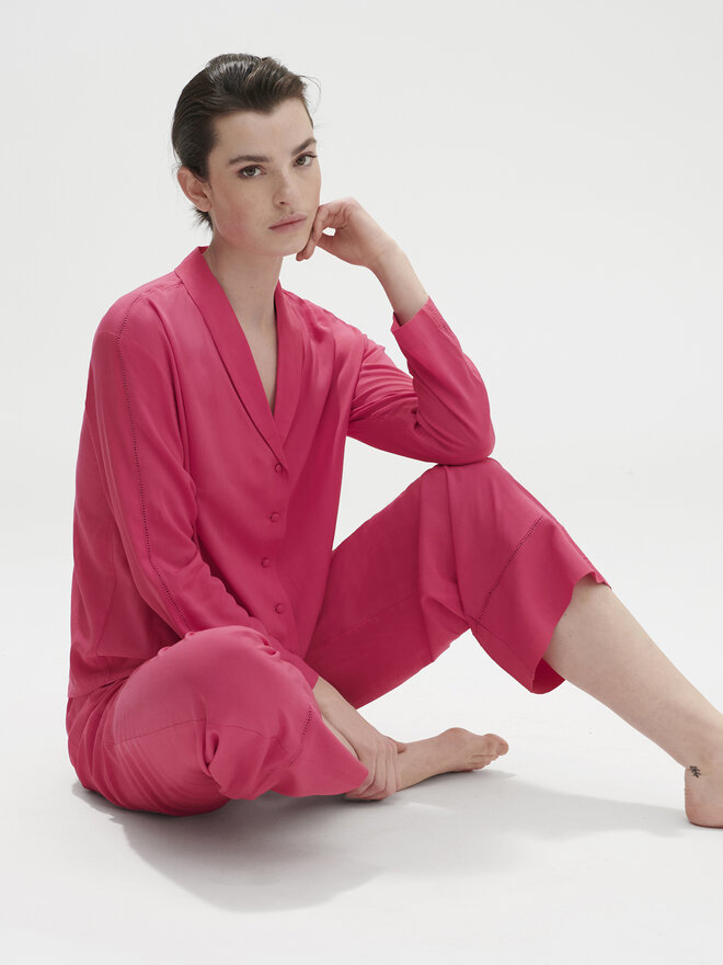 Simone Pérèle Simone Pérèle Camiseta de pijama Songe 18S957 Rosa Wide Fit