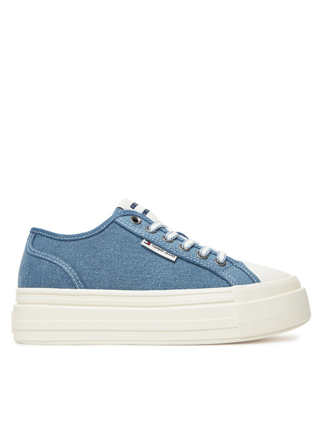 Tommy Jeans Sneakersy Tommy Jeans Tjw Foxing Flatform Lc EN0EN02736 Niebieski