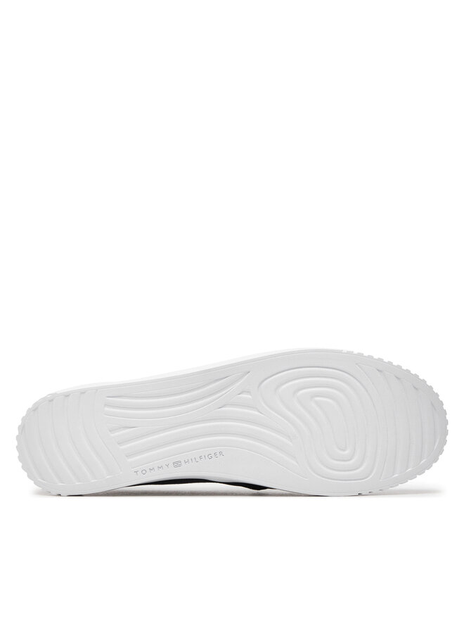 Tommy Hilfiger Sneakers aus Stoff Tommy Hilfiger Canvas Slip-On Sneaker FW0FW07806 Dunkelblau
