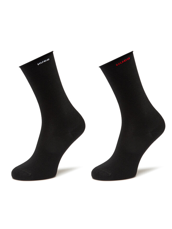 HUGO Hohe Damensocken Hugo 50491674 Schwarz