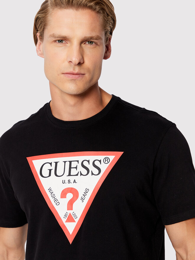 Guess Guess T-Shirt M2GI68 KBA60 Μαύρο Regular Fit