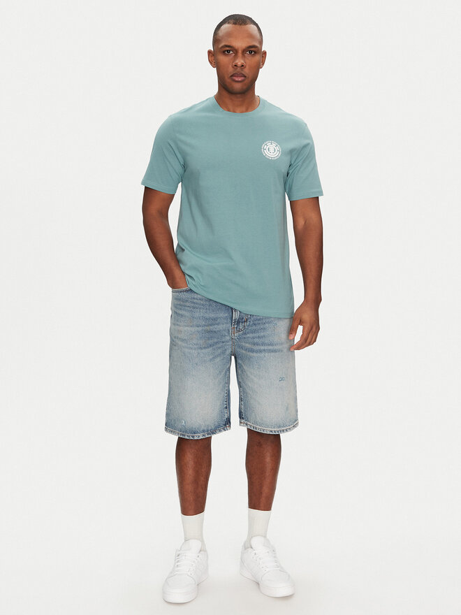 Element Element Camiseta ELYZT00490 Verde Regular Fit