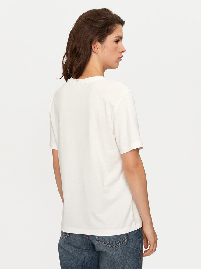 Vila Vila Camiseta Sybil 14097443 Blanco Regular Fit