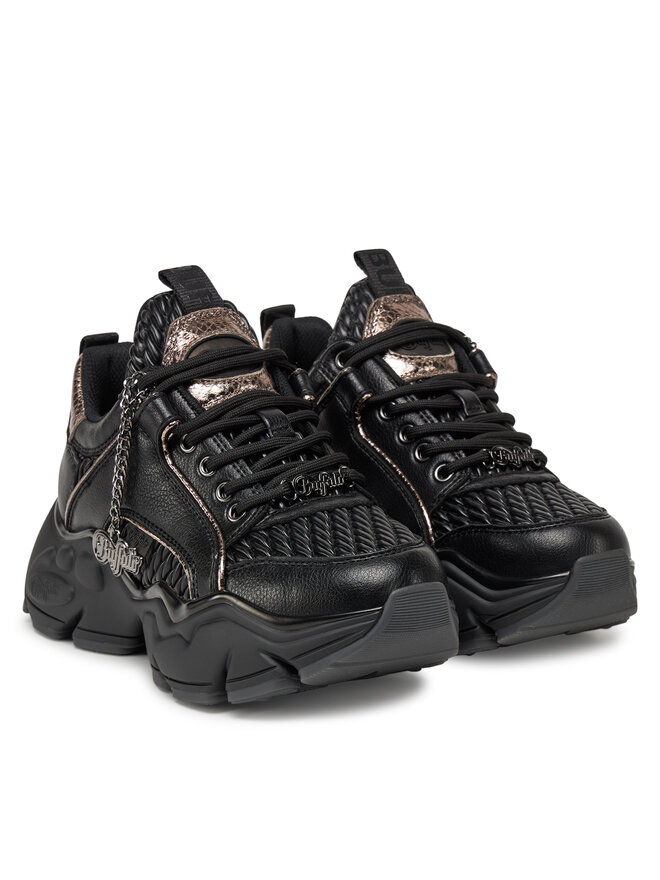 Buffalo Sneakersy Buffalo Binary Quilt 1636304 Czarny