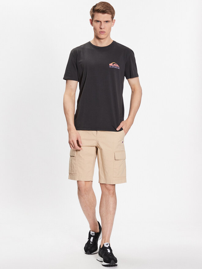 Quiksilver Quiksilver Marškinėliai Pas Time Paradise EQYZT07252 Juoda Regular Fit