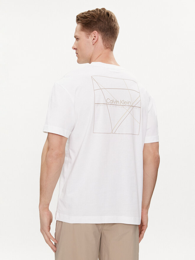Calvin Klein Calvin Klein T-Shirt Linear Back Logo K10K112486 Weiß Regular Fit