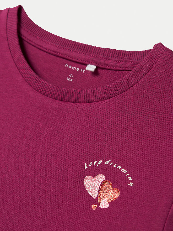 NAME IT NAME IT Camiseta Betria 13238045 Violeta Regular Fit