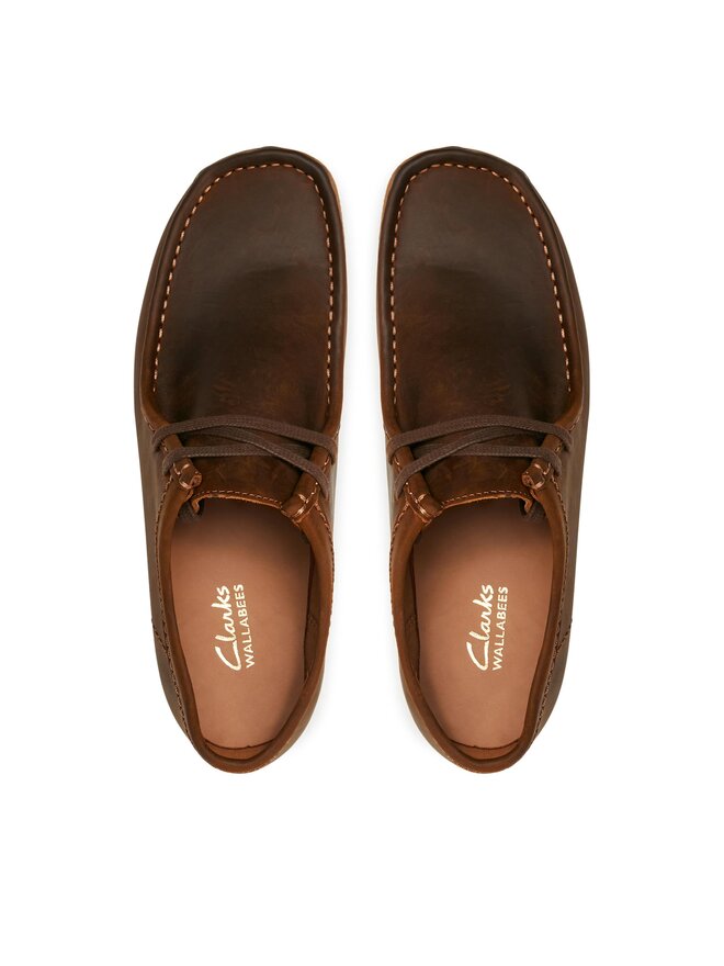 Clarks Mokasíny Clarks Wallabee Evo 261728197 Hnedá