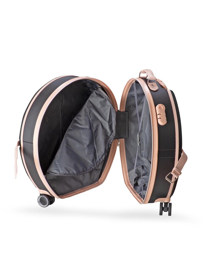 Semi Line Srednji kovček Semi Line T5671-3 Črna