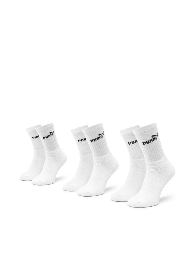 Puma 3 pares de calcetines altos unisex Puma 907934 r. 35/38 Blanco