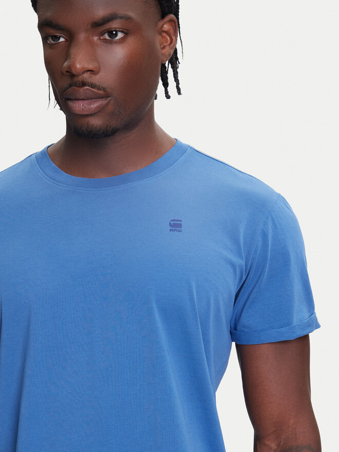 G-Star Raw G-Star Raw Marškinėliai Text Back D25971-2653 Mėlyna Relaxed Fit