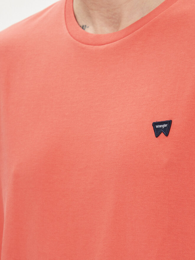 Wrangler Wrangler Camiseta Sign Off 112350437 Rojo Regular Fit