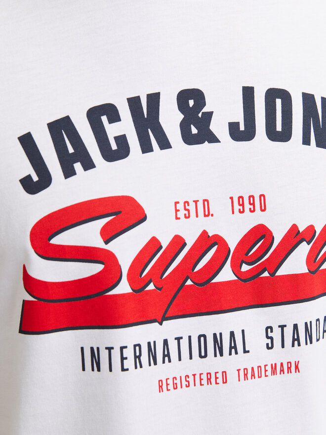 Jack&Jones Jack&Jones Marškinėliai Logo 12268267 Balta Standard Fit