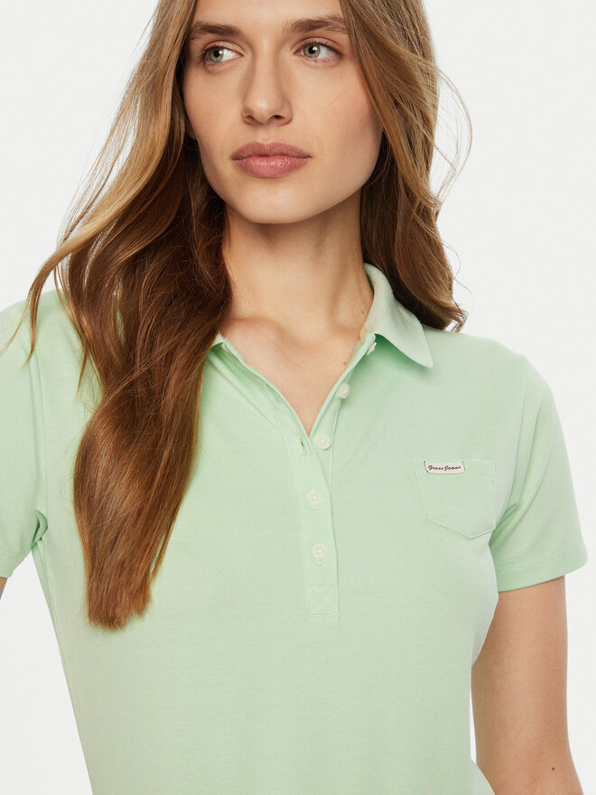Guess Guess Поло W5RP47 KARS2 Зелений Regular Fit