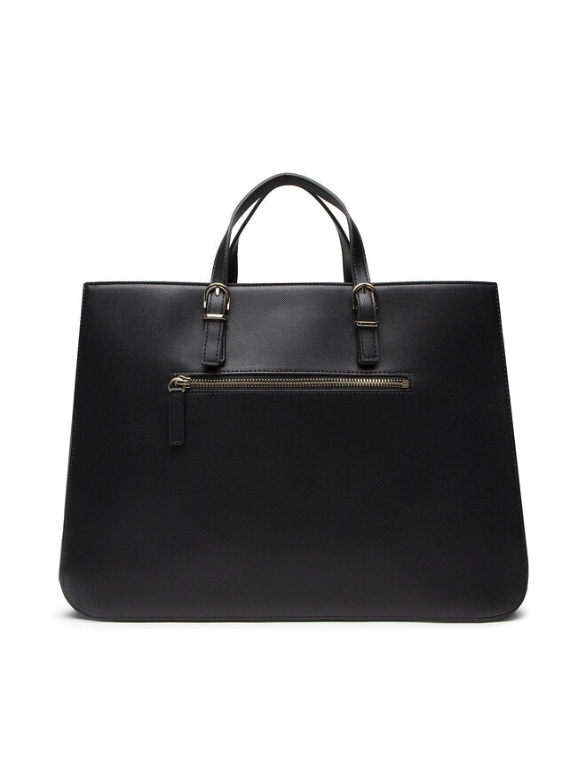 Tommy Hilfiger Handtasche Tommy Hilfiger Th Timeless Work Bag AW0AW13159 Schwarz