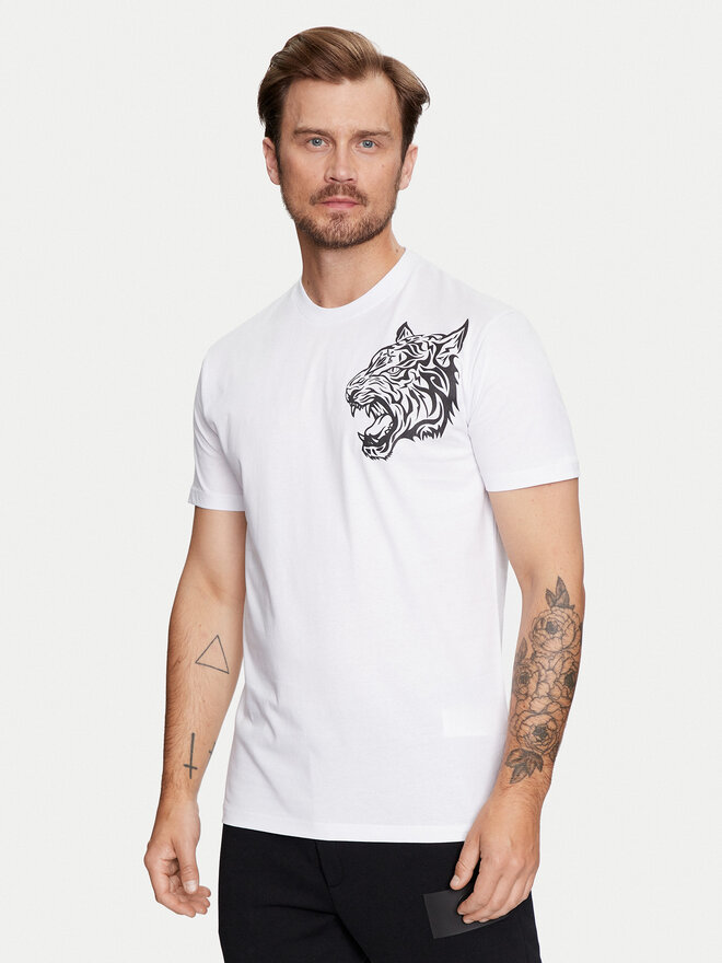 Plein Sport Plein Sport Футболка FADC MTK7550 STE003N Білий Regular Fit