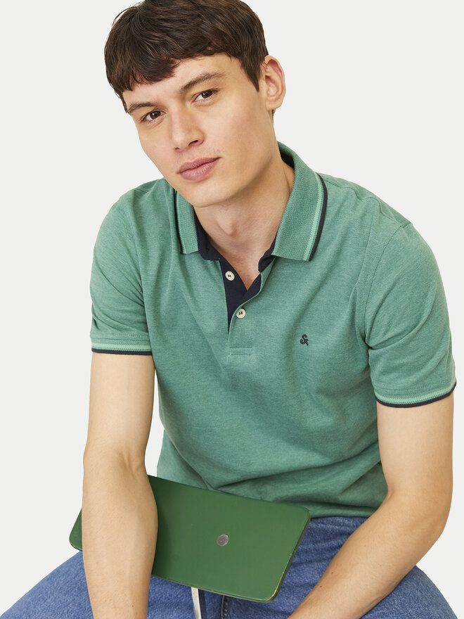 Jack&Jones Jack&Jones Poloshirt Paulos 12136668 Grün Slim Fit