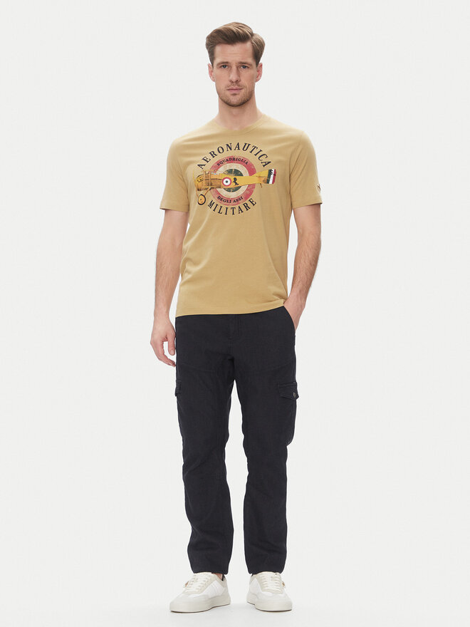 Aeronautica Militare Aeronautica Militare T-Shirt 251TS2414J641 Beige Regular Fit
