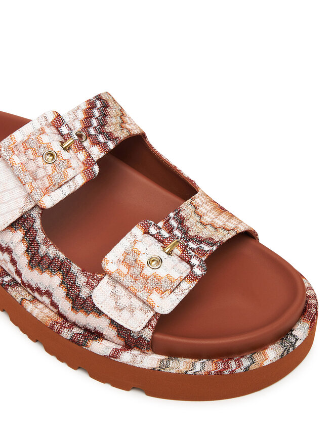 M Missoni Шльопанці M Missoni Clea MWF111_064 Коричневий