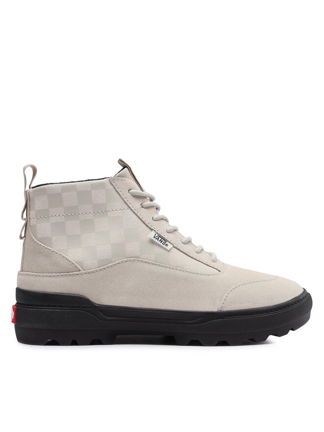 Black and cream vans best sale