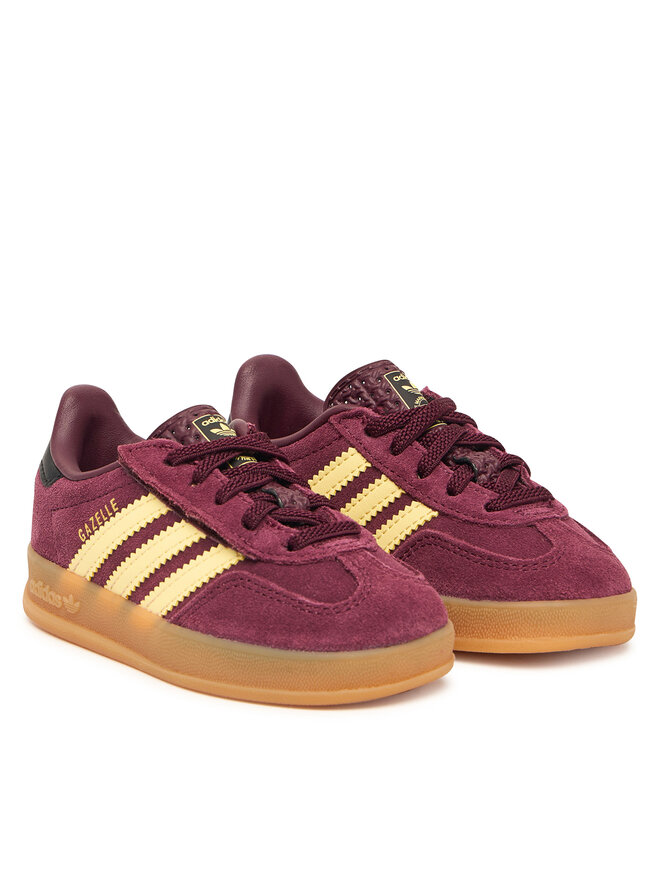 adidas Sneakers adidas Gazelle Indoor Comfort Closure Elastic KI7355 Dunkelrot