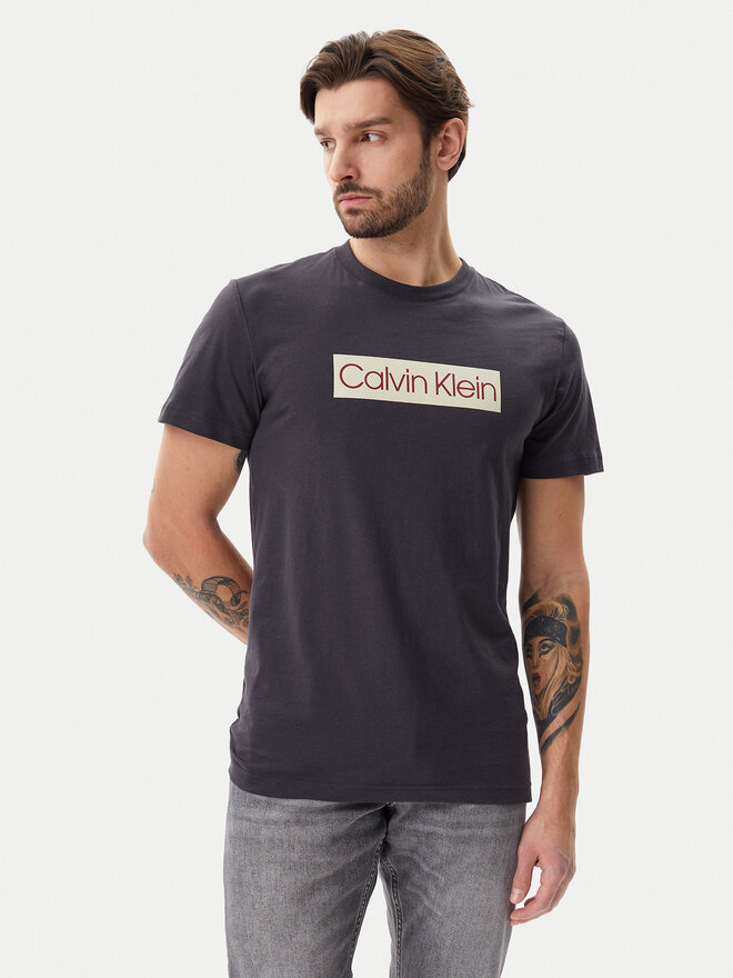 Calvin Klein Jeans Calvin Klein Jeans Marškinėliai J30J327472 Pilka Regular Fit