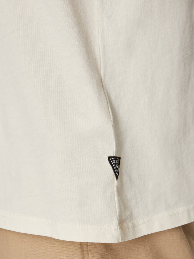 Guess Guess T-Shirt M4GI12 K9RM1 Μπεζ Regular Fit