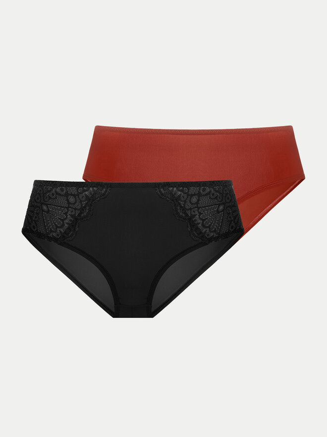 Dorina Dorina 2er-Set klassische Damenslips Lorena FXHI0001LA087 Bunt