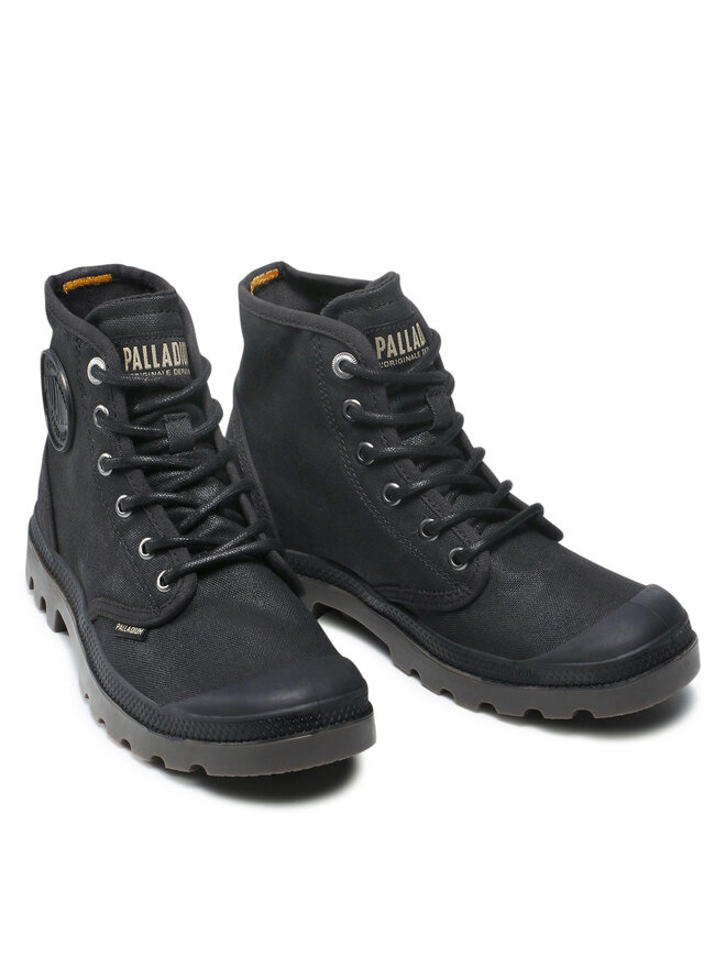 Palladium Schnürstiefeletten Palladium Pampa Hi Wax U 77222-008-M Schwarz