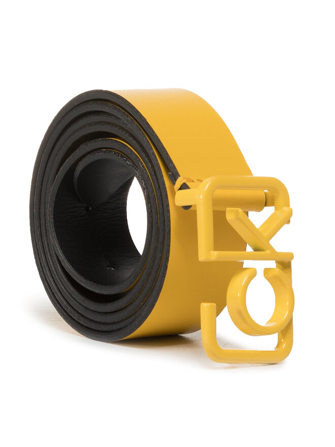 Calvin Klein Cinturón para mujer Calvin Klein Ck Signature 3Cm Belt K60K606387 Amarillo