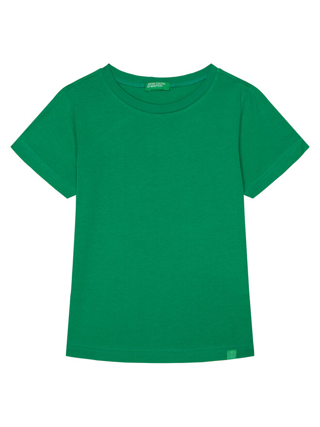 United Colors Of Benetton United Colors Of Benetton Marškinėliai 3I1XC109W Žalia Regular Fit