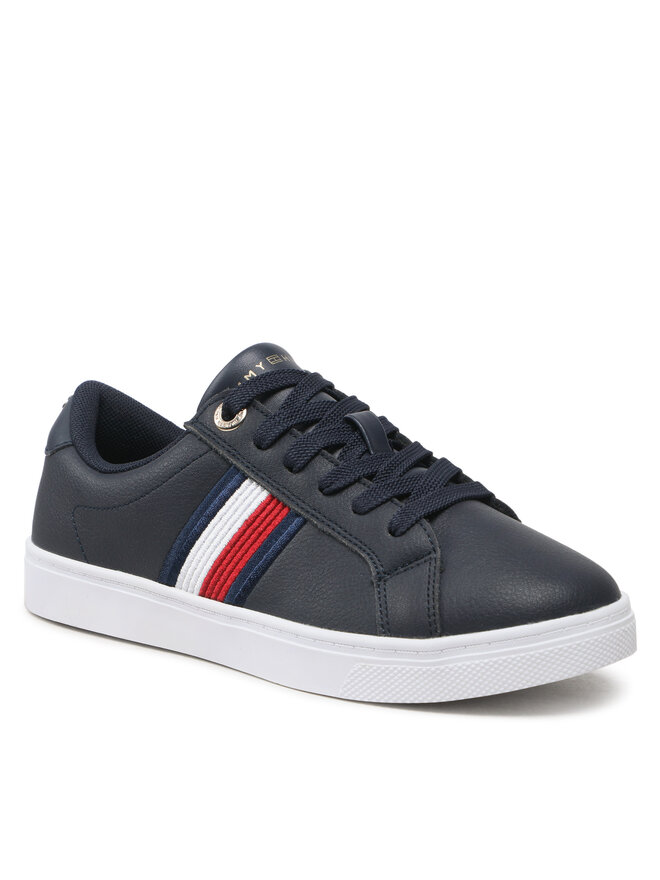 Tommy Hilfiger Sneakers Tommy Hilfiger Essential Stripes Sneaker FW0FW06903 Dunkelblau
