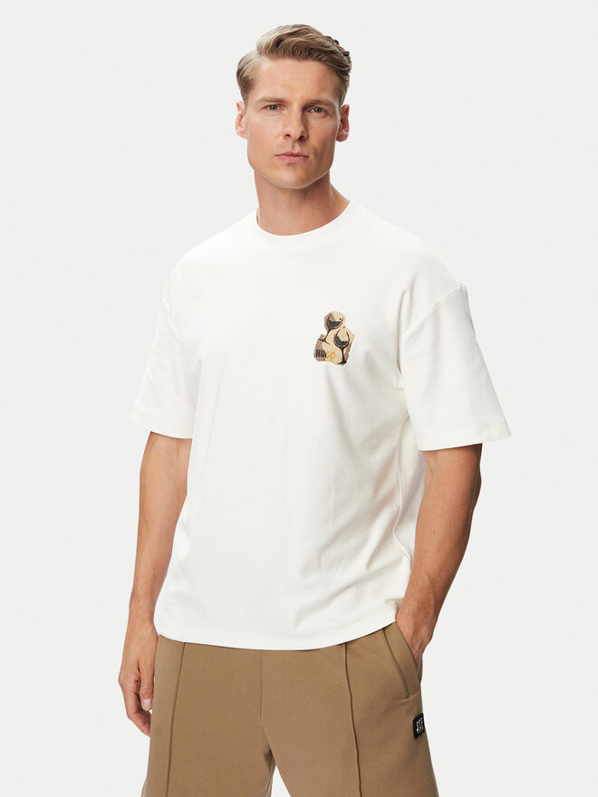 HUGO HUGO T-Shirt Detzi 50563795 Weiß Relaxed Fit
