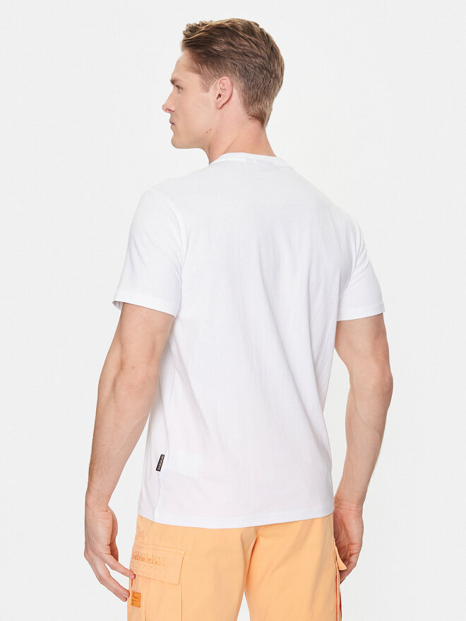 Napapijri Napapijri T-Shirt Salis NP0A4H8D Weiß Regular Fit