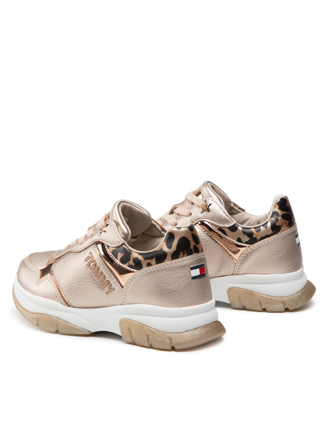 Sneakers Tommy Hilfiger Low Cut Lace Up Sneaker T3A4 31174 1243 M Goldfarben eschuhe