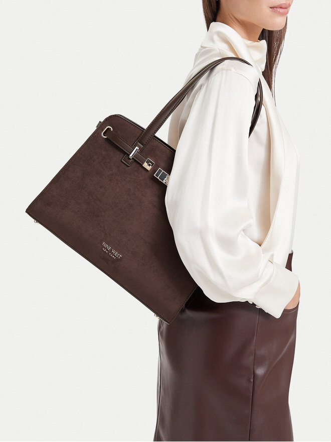 Nine West Handtasche Nine West CEO-MODERN GRACE-LDA9516 Dunkelbraun