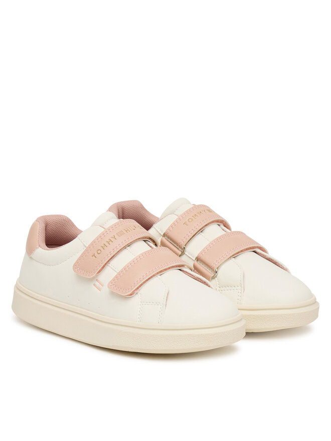 Tommy Hilfiger Sneakers Tommy Hilfiger Low Cut Velcro Sneaker T1A9-35063-1355 S Creme
